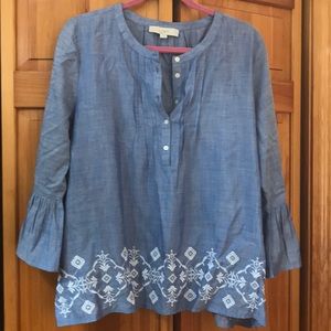 Light blue denim shirt